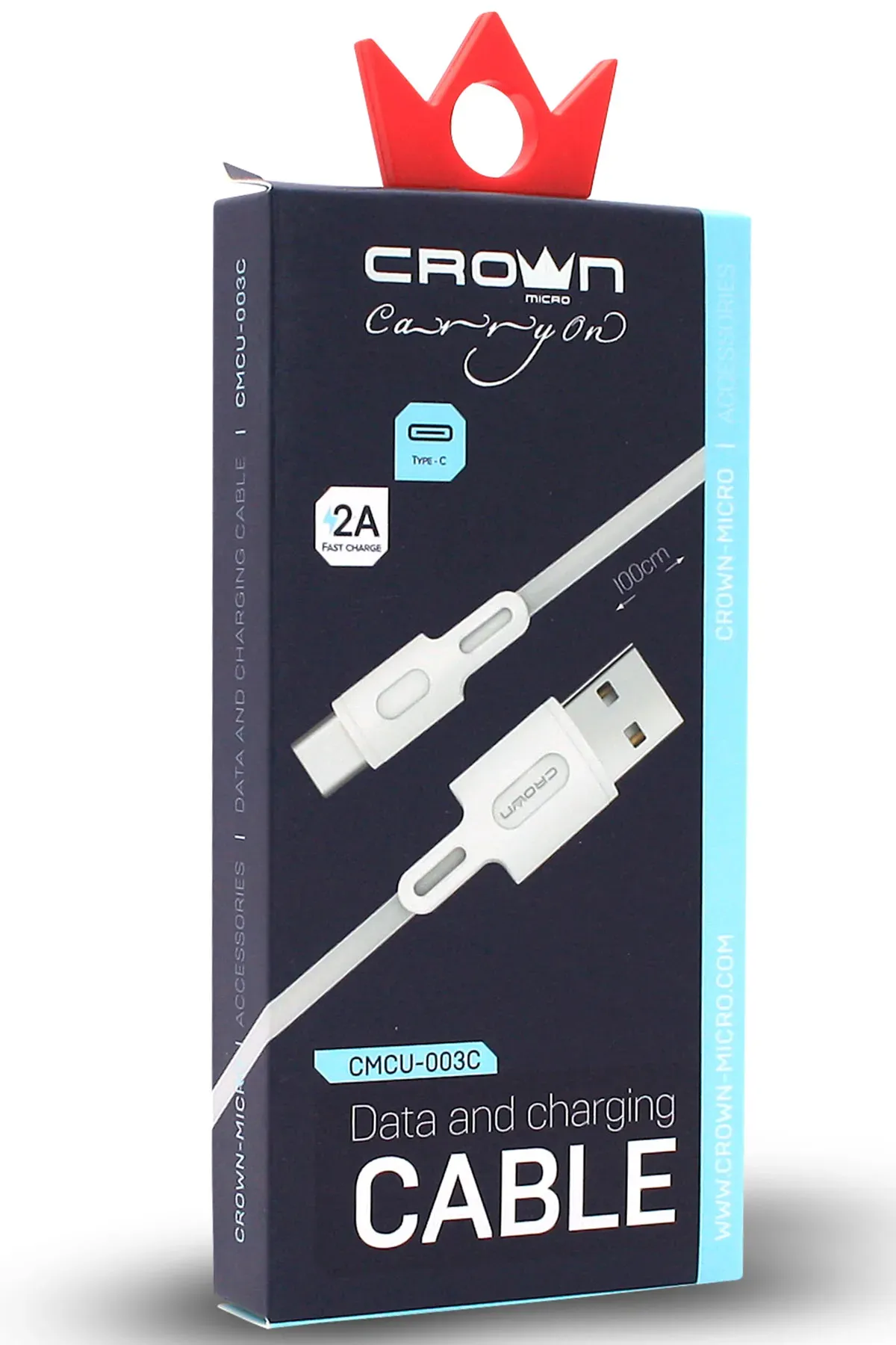 Crown Micro Hızlı Şarj Destekli Type-C Android Kablo (CMCU-003C)