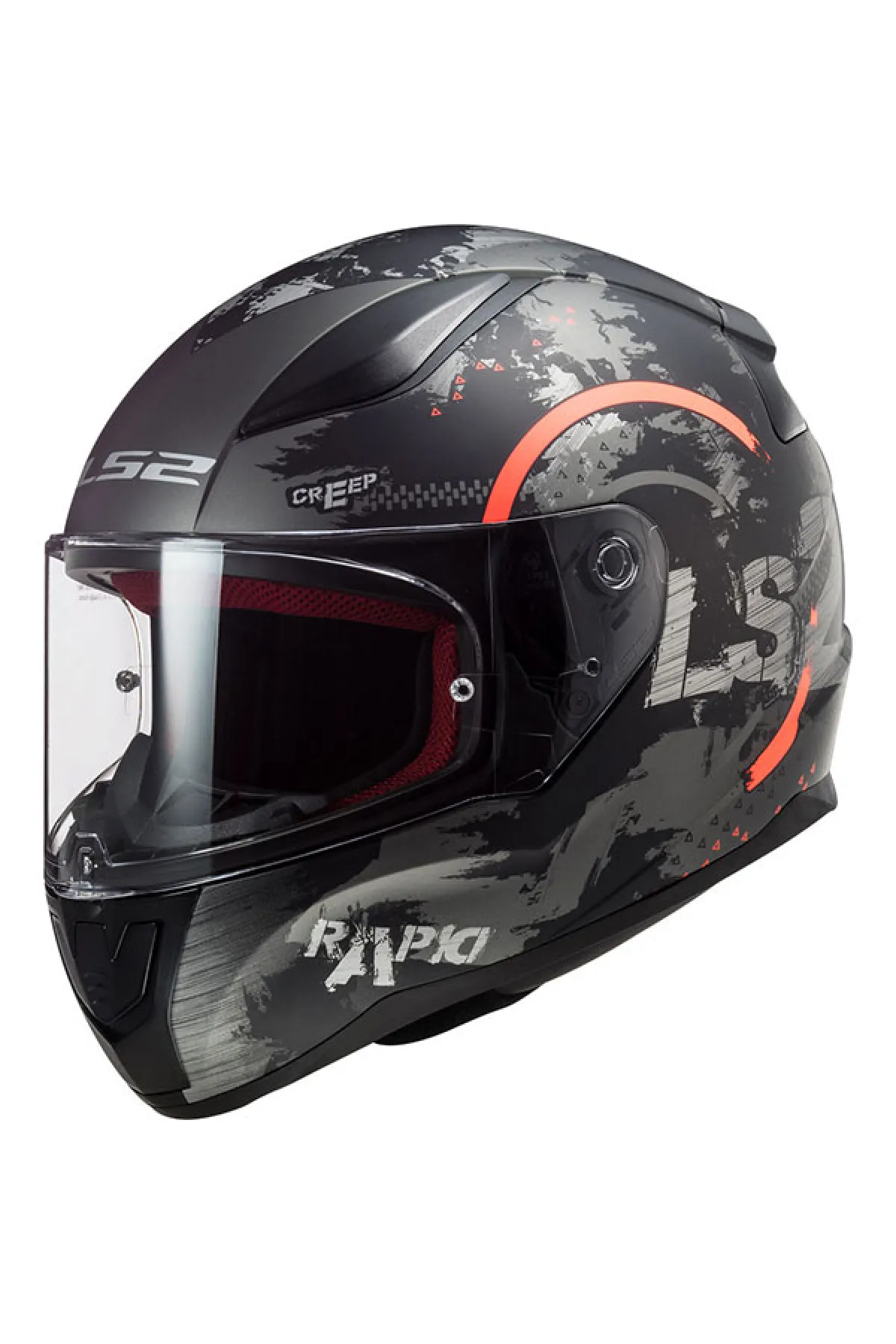 LS2 RAPID CIRCLE MATT-TURUNCU KASK 