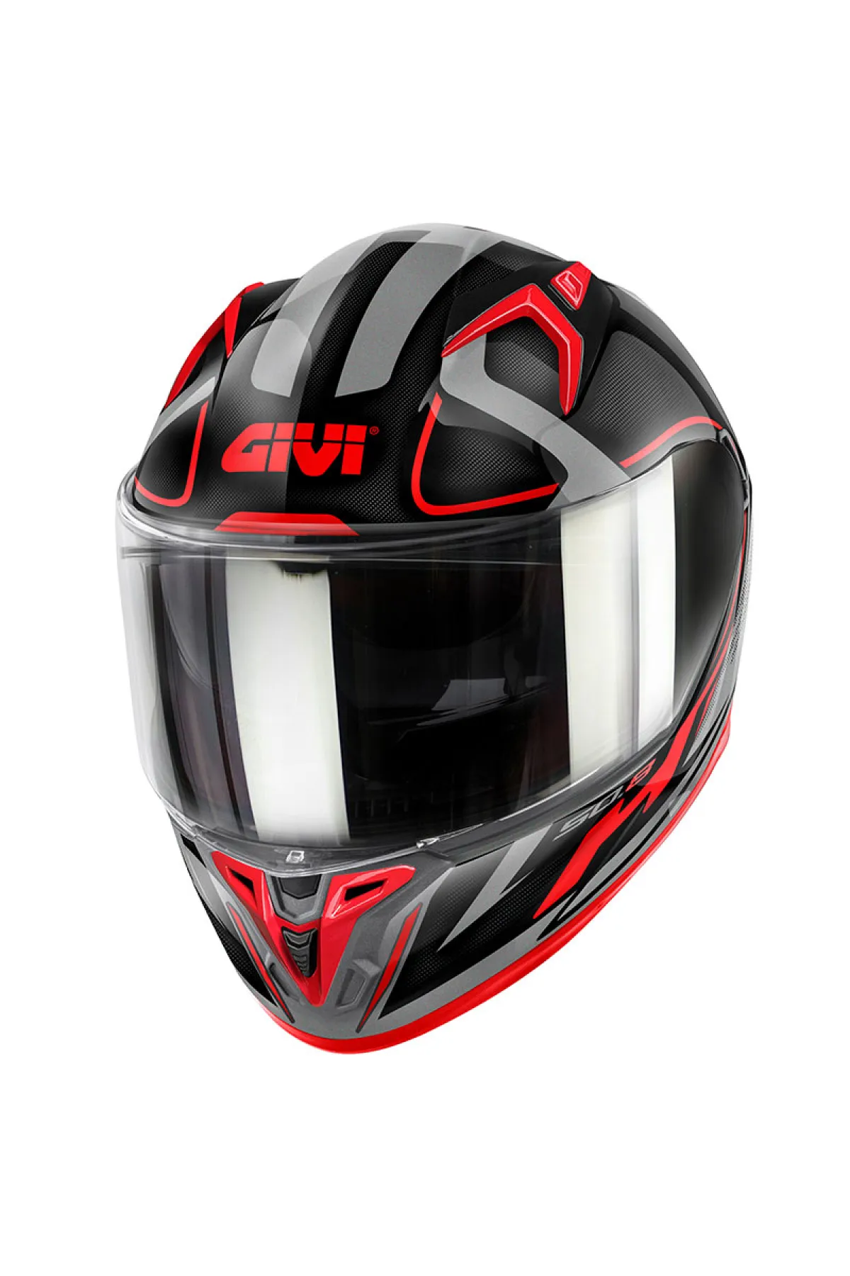 GIVI 50.8 RACER SİYAH-TITANIUM-KIRMIZI KASK